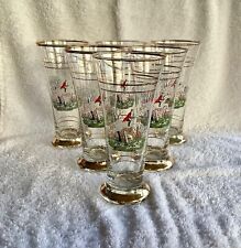 Vintage tall glasses for sale  MERTHYR TYDFIL