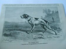 Gravure 1876 chasse d'occasion  La Verpillière