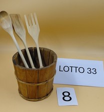 Secchiello legno con usato Secchiello legno con usato  Solza