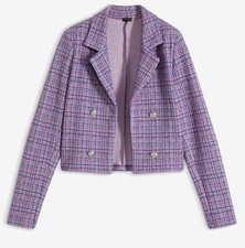 Strukturierter blazer lila gebraucht kaufen  Deutschland