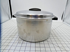 Vaso de aço inoxidável antigo Ekco Flint 8 quartos calor radiante com tampa comprar usado  Enviando para Brazil