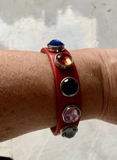 Red leather strap for sale  BELFAST