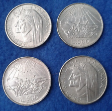Monete argento dante usato  Italia