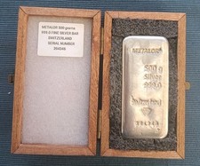 Metalor 500grams 999.0 for sale  SPILSBY