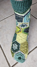 Sechseck wollsocken patchwork gebraucht kaufen  Pfungstadt