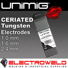 10x Unimig WC20 2% eletrodos de tungstênio ceriados 1mm 1.6mm 2.4mm cinza soldagem tig comprar usado  Enviando para Brazil