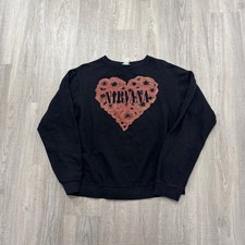 Moletom masculino vintage em forma de coração Nirvana preto médio y2k Kurt Cobain comprar usado  Enviando para Brazil