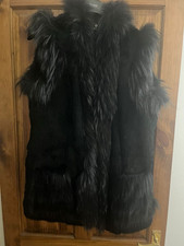 Real fur black for sale  ROTHERHAM