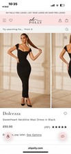 Polly black dress for sale  CREDITON