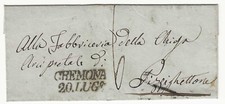 Lombardo veneto prefilatelica usato  Motta Visconti