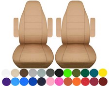 Compatível com Chevy Suburban 1981-1994 conjunto dianteiro capas de assento de carro cores sólidas preto/castanho., usado comprar usado  Enviando para Brazil