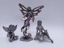 Vintage pewter fairies for sale  LANCING