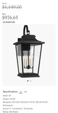 Lantern outdoor lamp for sale  Miami