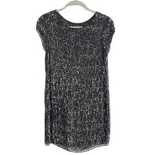 Vestido All Saints Feminino Tamanho 4 Lantejoulas Mini Coquetel Prata Cinza Transparente Mangas Cap comprar usado Vestido All Saints Feminino Tamanho 4 Lantejoulas Mini Coquetel Prata Cinza Transparente Mangas Cap comprar usado  Enviando para Brazil