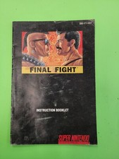 FINAL FIGHT Manual (Livro de Instruções) Super Nintendo SNES - AUTÊNTICO!! comprar usado  Enviando para Brazil