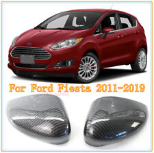 Usado, ABS Carbon Fiber Side Door Rearview Mirrors Cover Trim For Ford Fiesta 2011-2019 comprar usado  Enviando para Brazil