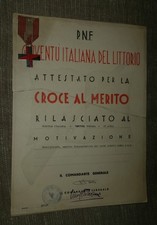 CROCE E DIPLOMA PER PICCOLA ITALIANA comprar usado  Enviando para Brazil
