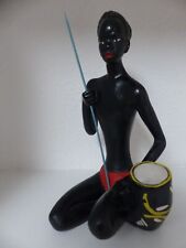 Retro Vintage lata 50. Kreda Tynk Posąg Kobieta Dama Afrykańska figurka Tretchikoff, używany na sprzedaż Retro Vintage lata 50. Kreda Tynk Posąg Kobieta Dama Afrykańska figurka Tretchikoff, używany na sprzedaż  Wysyłka do Poland