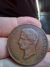 Moneta tornesi 1859 usato  Caccamo