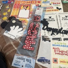 Lote de adesivos sandylion Disneyland Scrapbook Die Cuts 3D Mickey Mouse Princess  comprar usado  Enviando para Brazil