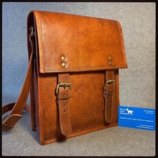 Usado, Bolsa De Couro 11" Couro De Cabra Alto M11 Bolsa Satchel Ipad Billy Goat Designs comprar usado  Enviando para Brazil