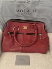 Modalu red leather for sale  LIVERPOOL