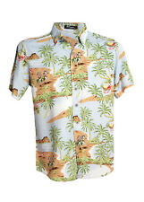 Chemise hawaienne bleue d'occasion  Le Havre-