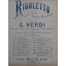 Verdi Giuseppe Rigoletto nº 7 Scena E Duetto Singer Piano ca1851 comprar usado  Enviando para Brazil