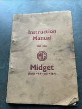 Midget series instruction for sale  SHEFFIELD