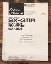 Usado, Manual de serviço receptor Pioneer SX-311R SX-301 SX-251R SX-201 *original* comprar usado  Enviando para Brazil