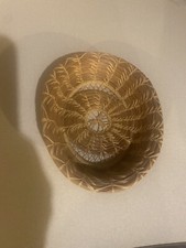 Agulha de pinho cesta oval - tecido à mão, design rendado intrincado, 7” X 5,75” comprar usado Agulha de pinho cesta oval - tecido à mão, design rendado intrincado, 7” X 5,75” comprar usado  Enviando para Brazil