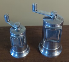 Conjunto de moedor de sal e pimenta vintage Perfex alumínio 2 França 4” e 3,25” comprar usado  Enviando para Brazil
