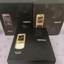 NOVA Nokia 8800 ARTE CAIXA DE TELEFONE DE SUBSTITUIÇÃO OURO/CARBONO/SAFIRA COM ACESSÓRIOS comprar usado  Enviando para Brazil
