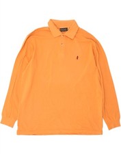 Camisa polo masculina manga longa MARLBORO CLASSICS laranja grande algodão DD99 comprar usado  Enviando para Brazil