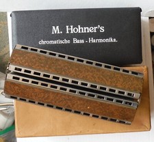 Harmônica vintage M Hohner Chromatica contrabaixo nº. 265 com estojo e caixa D7220 comprar usado  Enviando para Brazil
