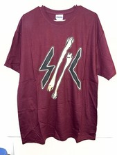 Camiseta "LOGO" Skeleton Crew. Estoque original vintage. Borgonha. Raro comprar usado  Enviando para Brazil