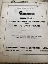 Ransomes universal gang for sale  HITCHIN