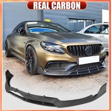 Spoiler labial dianteiro carbono real 2 portas 2015-2021 para Benz W205 C205 C63 comprar usado  Enviando para Brazil