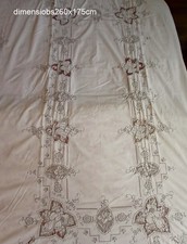 Ancienne nappe brodée d'occasion  Montmorillon