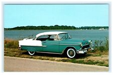 Usado, Cartão postal antigo de carro Chevrolet Bel Air Sport cupê 1955 comprar usado  Enviando para Brazil