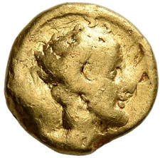 Usado, Grego - Cirenaica, Cirene (435-331 aC) moeda de ouro 1/10 Stater, ninfa e Zeus-Ammon comprar usado  Enviando para Brazil