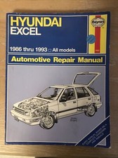 HAYNES Hyundai Excel 1986-1994 manual de reparo automático de carro 86 87 88 89 90 91 92 93 94 comprar usado  Enviando para Brazil