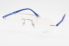 Armações de óculos aviador Ray-Ban RB8749 1193 macho prata polida e azul 54mm comprar usado  Enviando para Brazil
