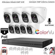 KIT SISTEMA DE CÂMERA DE ÁUDIO EXTERNO 8MP HIKVISION CCTV 8MP 4K NVR 5MP COLORVU IP POE comprar usado  Enviando para Brazil