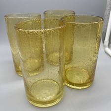 Copos bolha vintage 4 cor âmbar 6" de altura 16 oz vidro bola alta em excelente estado usado, usado comprar usado  Enviando para Brazil