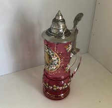 Antiker glaskrug bierkrug gebraucht kaufen  Rain