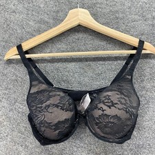 Usado, Sutiã Feminino Victoria's Secret Bralette 34C Preto Floral Renda Opaco Underwired comprar usado  Enviando para Brazil