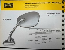 Usado, ESPELHO ALBERT. NOS PARA FIAT 500, 500F, 600.770, JAGST MULTIPLA.       LADO DIREITO comprar usado  Enviando para Brazil