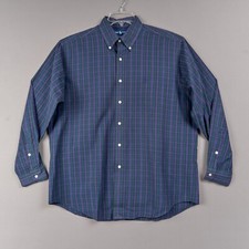 Camisa polo masculina Ralph Lauren Blake com botão G azul marinho verde xadrez, usado comprar usado  Enviando para Brazil