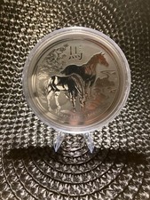 Silbermünze pferd lunar gebraucht kaufen  Bad Dürrheim